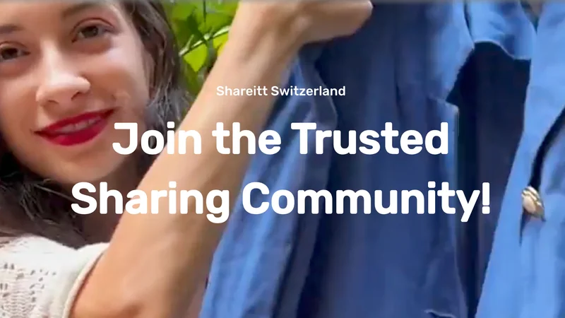 Shareitt / Sharyoo Community-Sharing-Plattform — Mobile-App Mockup mit Profil-Karte und Sharing-Flow