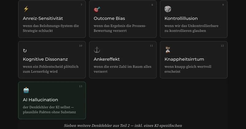 7 weitere Denkfehler — bei KI, Strategie und Marketing.