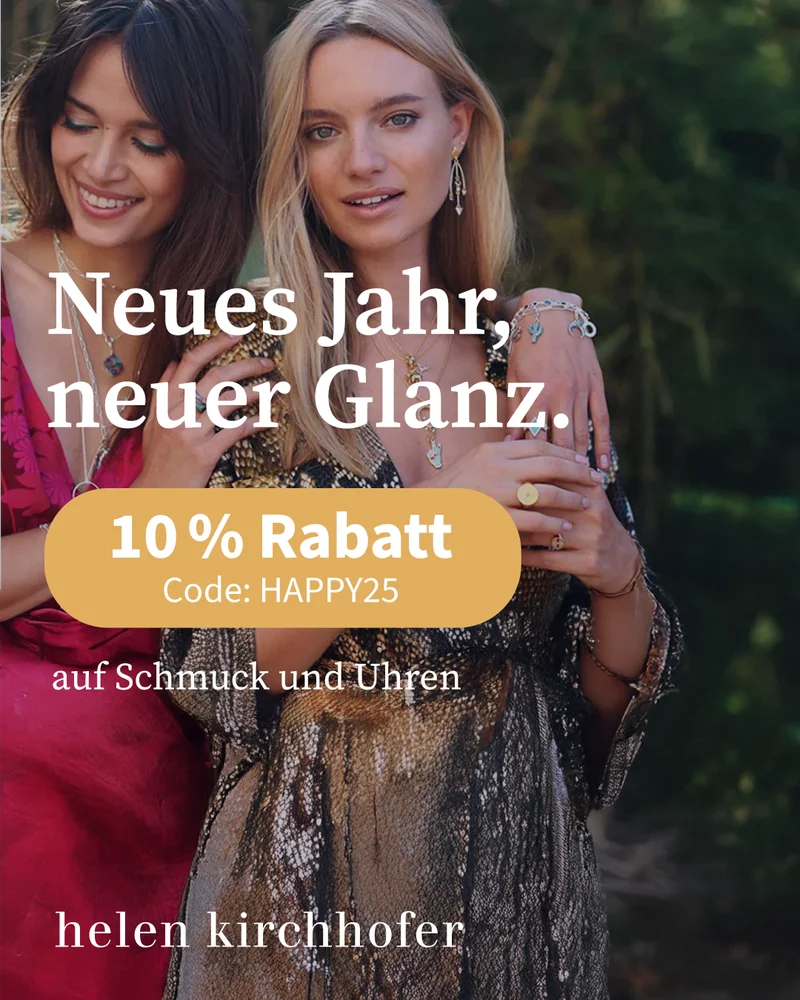 Helen-Kirchhofer-Werbemittel zur Neujahrsaktion — Cross-Channel-Kampagne in Brand-Look